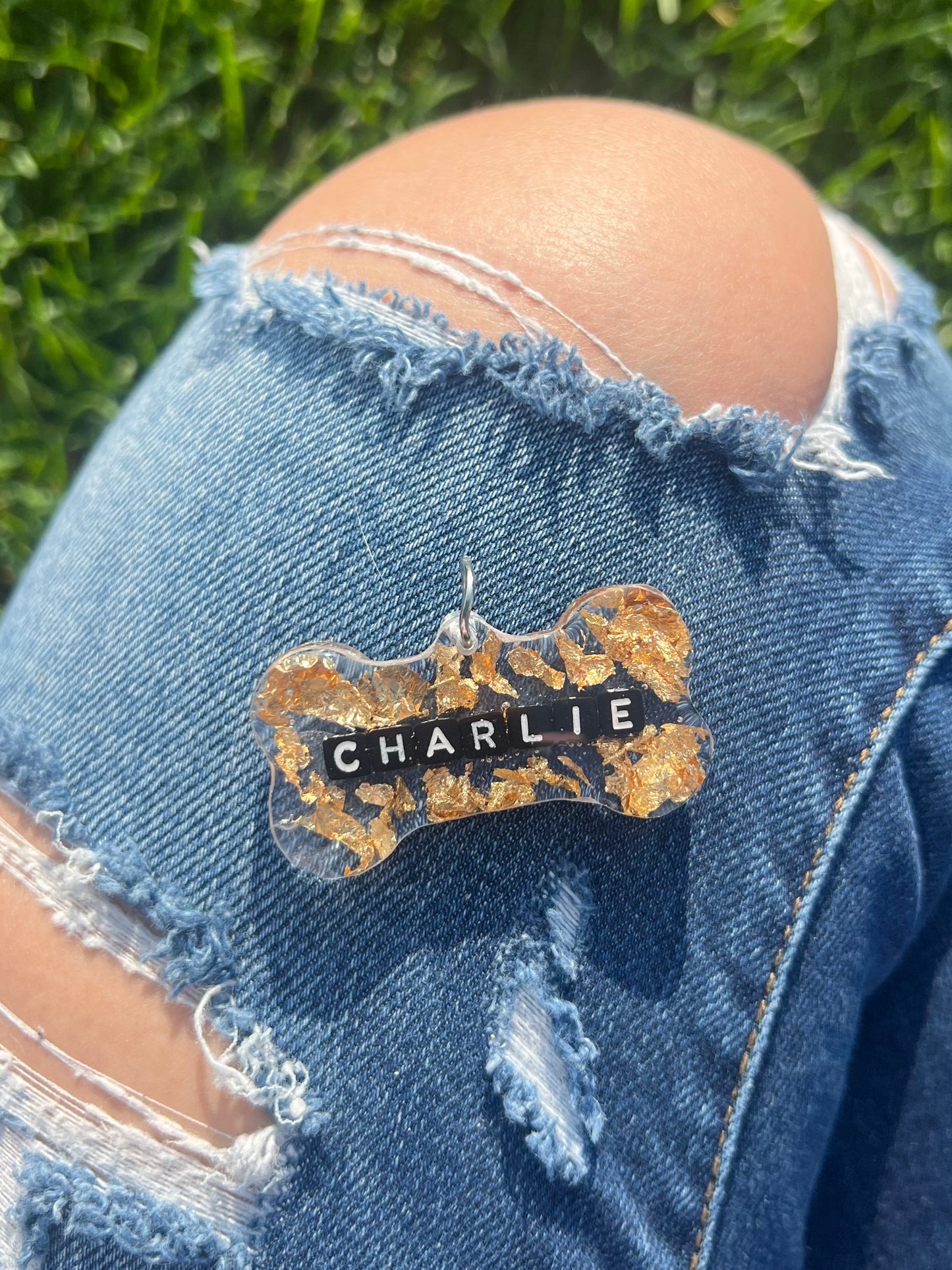 Rave Pets: Gold Flakes Charlie Tag