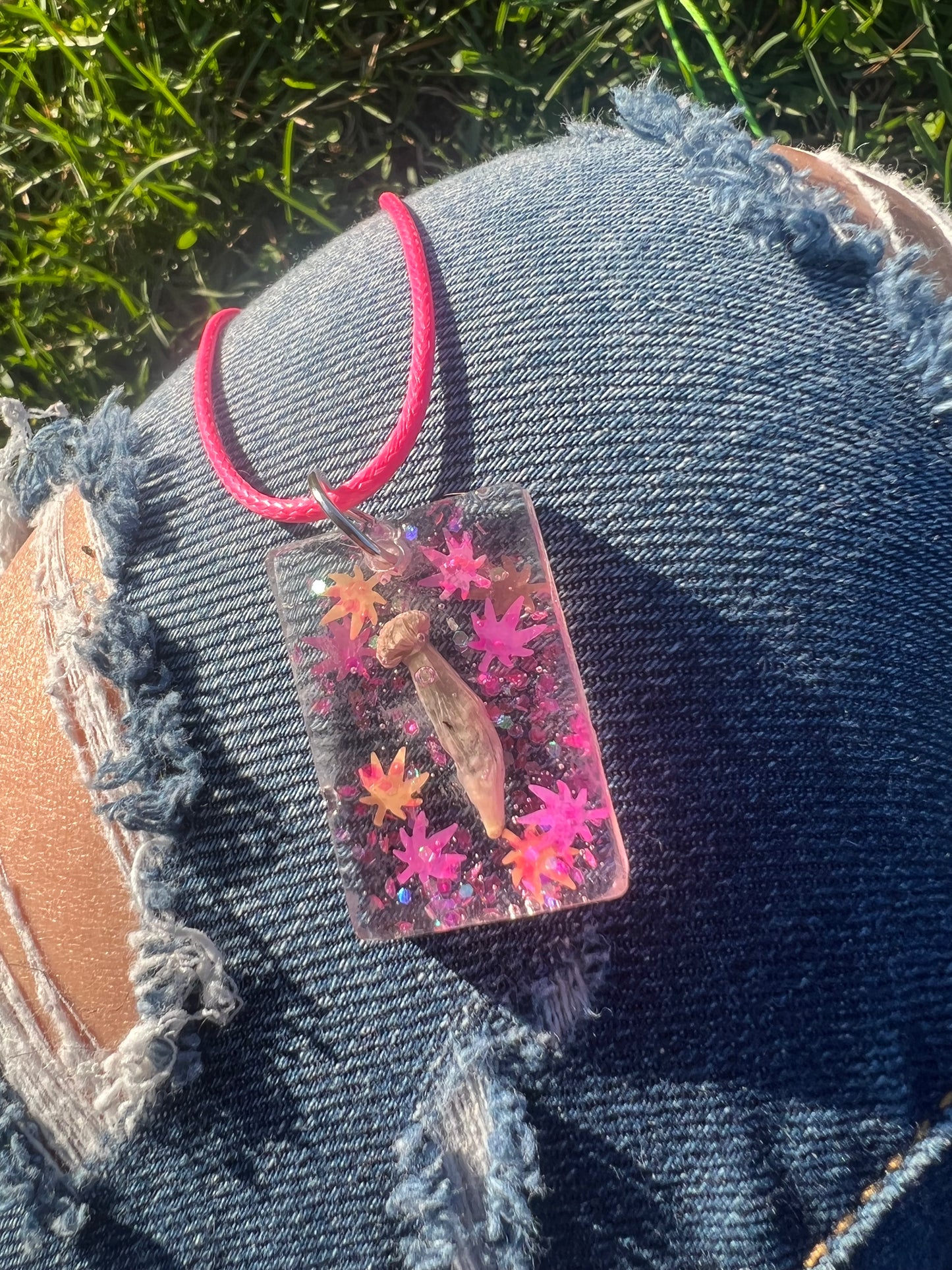 Necklace: Pink Penis Envy Pendant