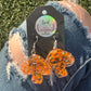 Orange Mushroom Earrings