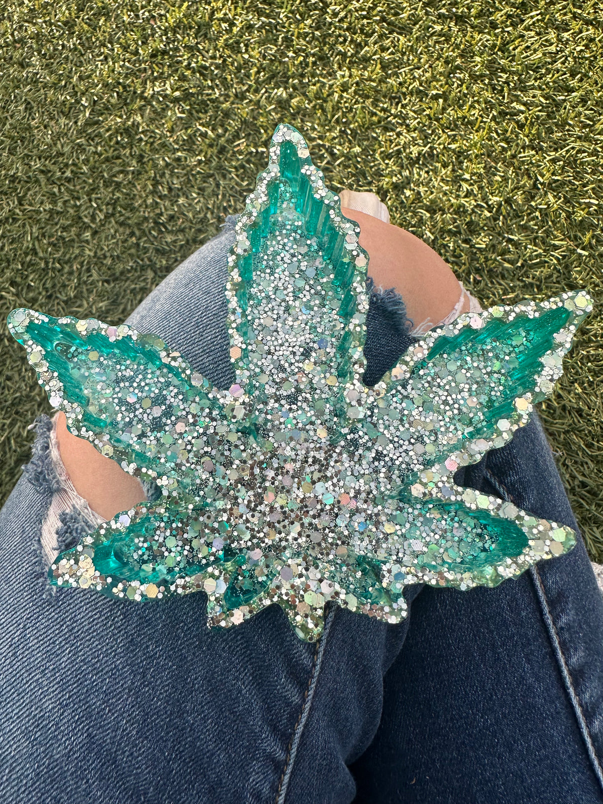 Leaf Glitter Ashtray