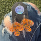 Orange Mushroom Earrings