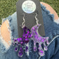 Purple Moon Earrings