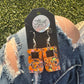 Orange Game Boy Earrings