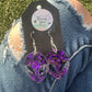 Purple Alien Earrings