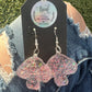 Baby Pink Mushroom Earrings