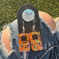 Orange Game Boy Earrings
