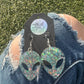 Baby Blue Alien Earrings