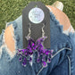 Purple Moon Earrings