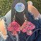 Neon Pink Mushroom Earrings