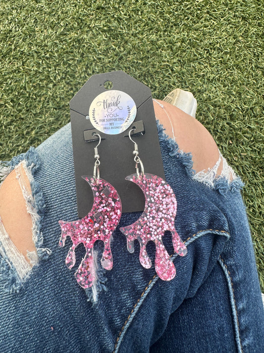 Pink Moon Earrings