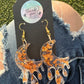 Gold Foil Moon Earrings