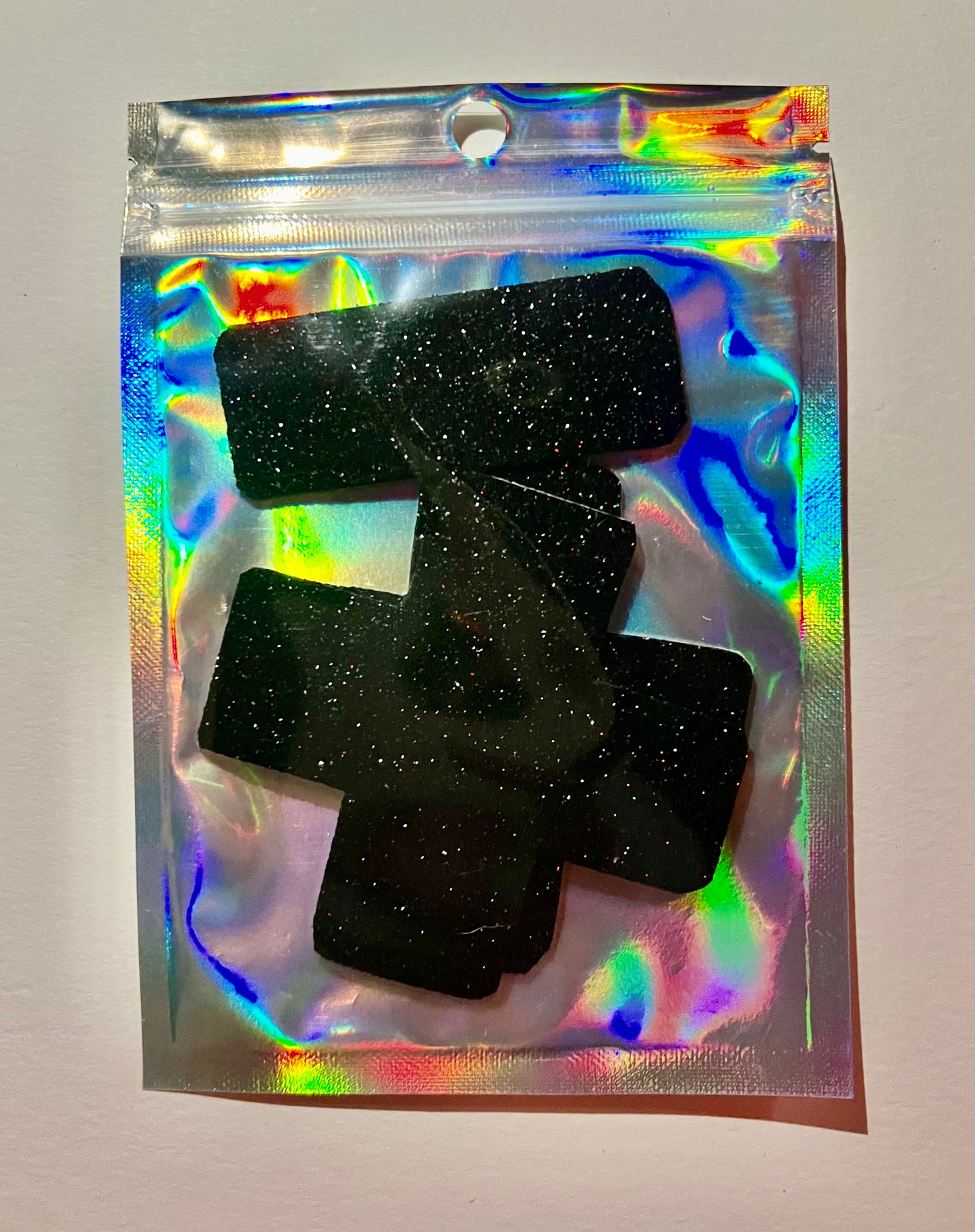 Pasties: Black Glitter Pasties