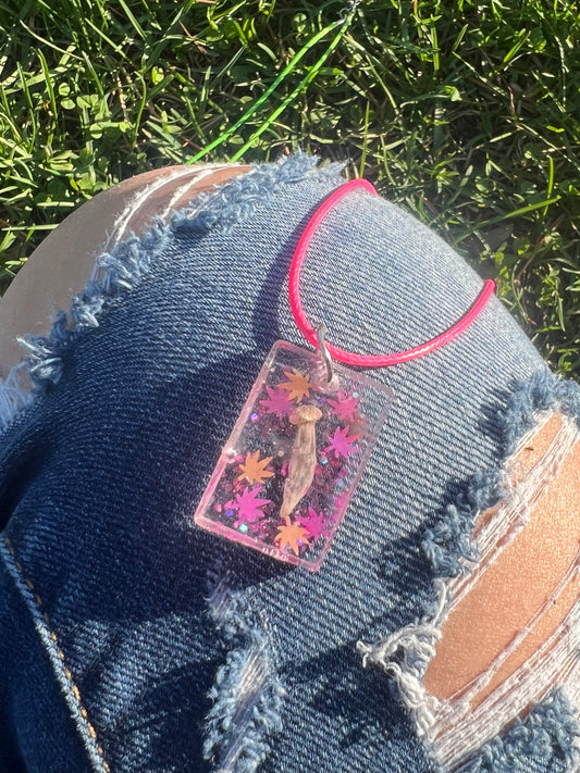 Necklace: Pink Penis Envy Pendant