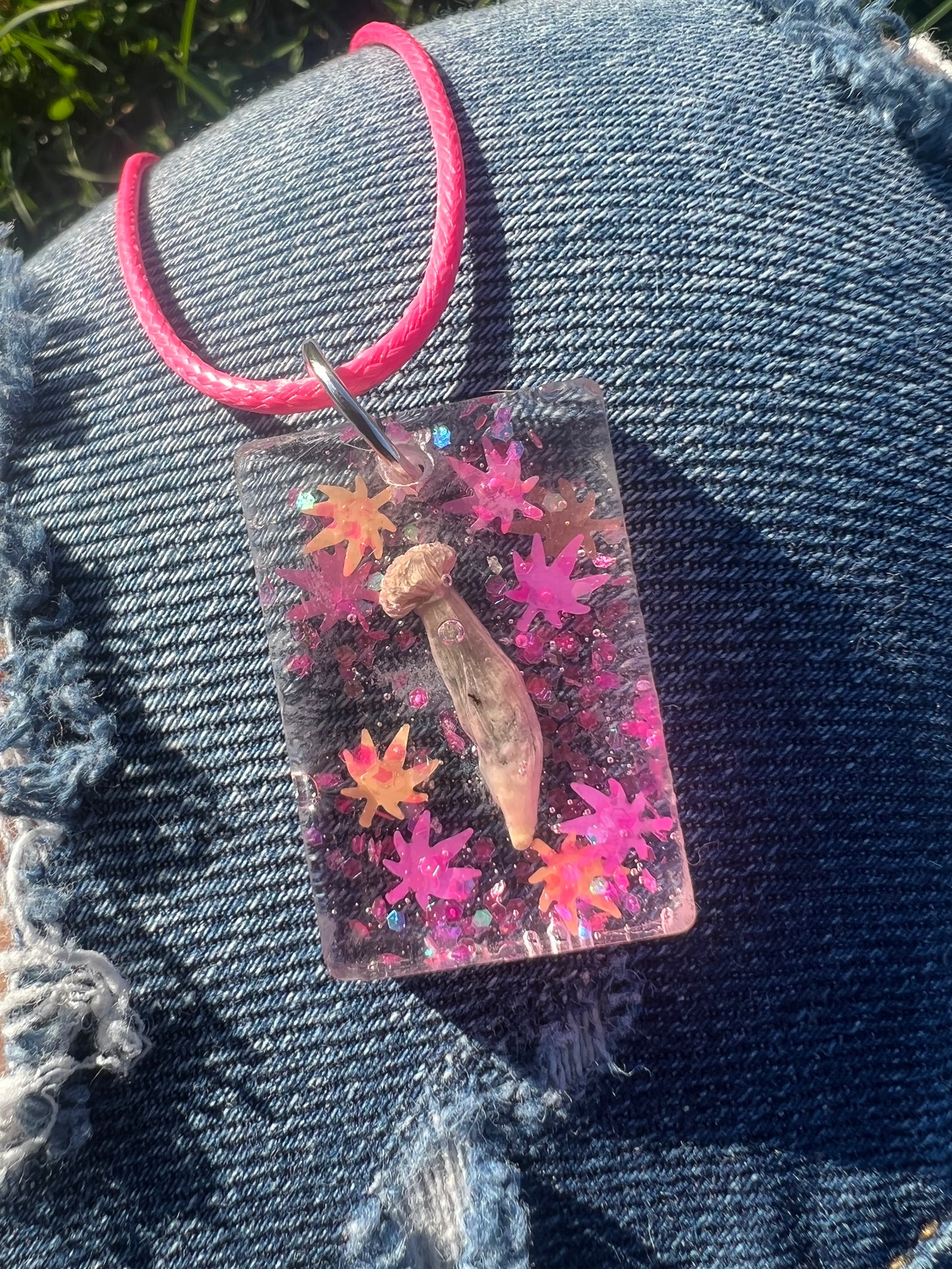 Necklace: Pink Penis Envy Pendant