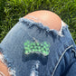 Rave Pets: Green Weed Leaves Tag