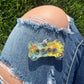 Rave Pets: Yellow Flower Woof Tag