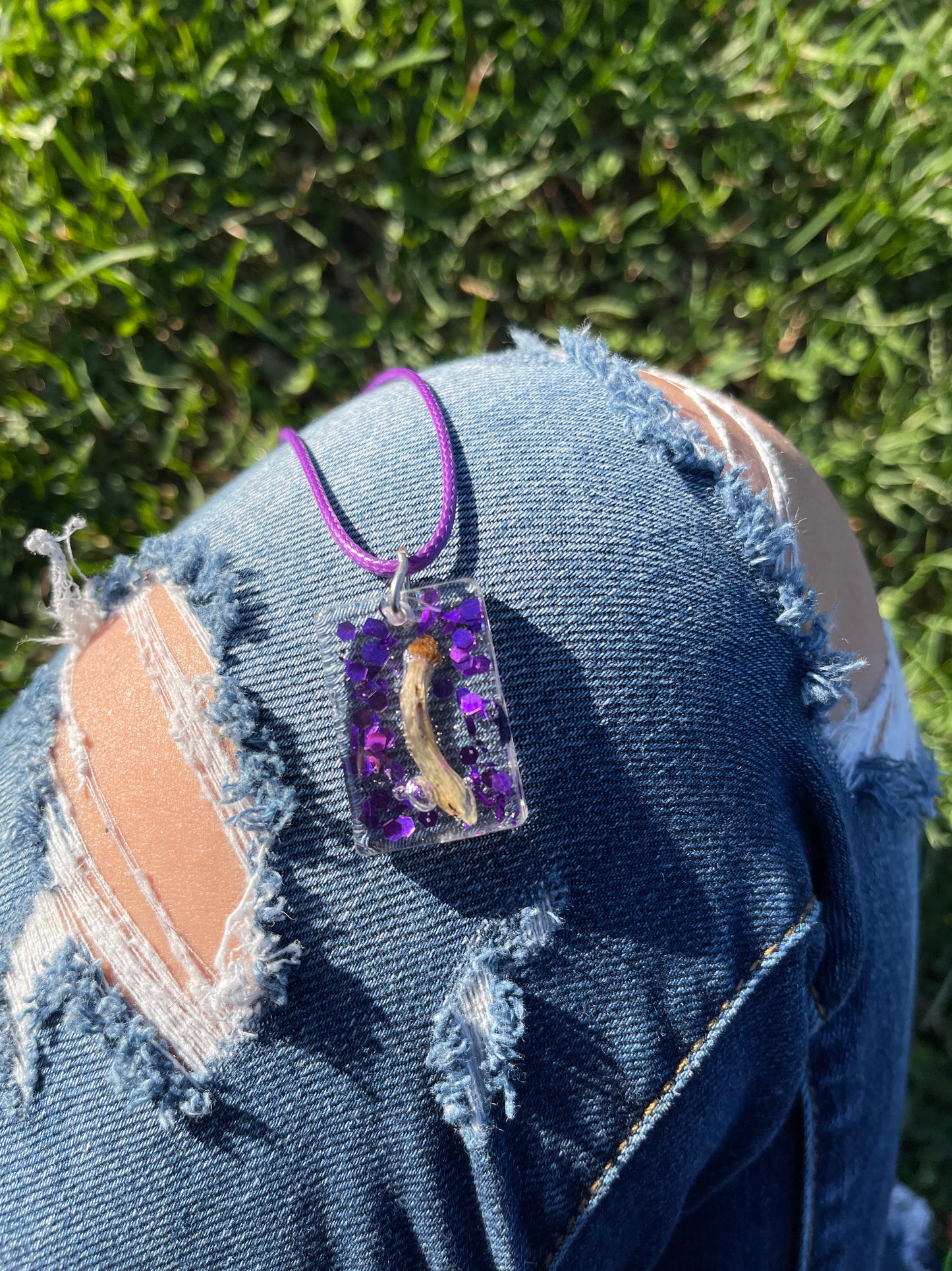 Necklace: Purple Penis Envy Pendant