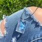 Necklace: Blue Vibes Rectangle Pendant