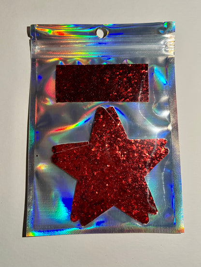 Pasties: Red Glitter Pasties