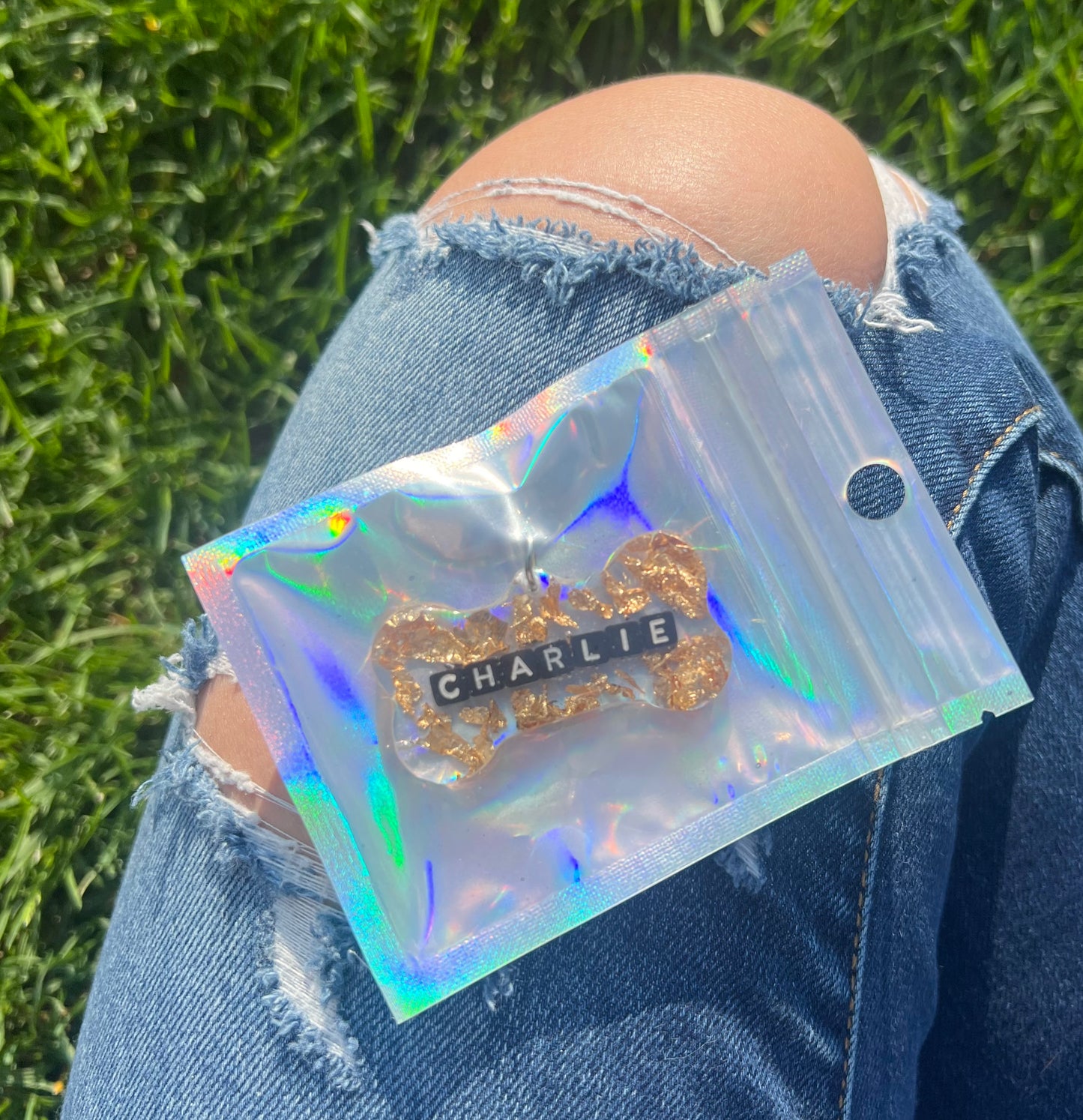 Rave Pets: Gold Flakes Charlie Tag