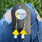 Yellow Mushroom Charm Earrings
