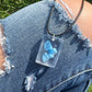 Necklace: Blue Vibes Rectangle Pendant