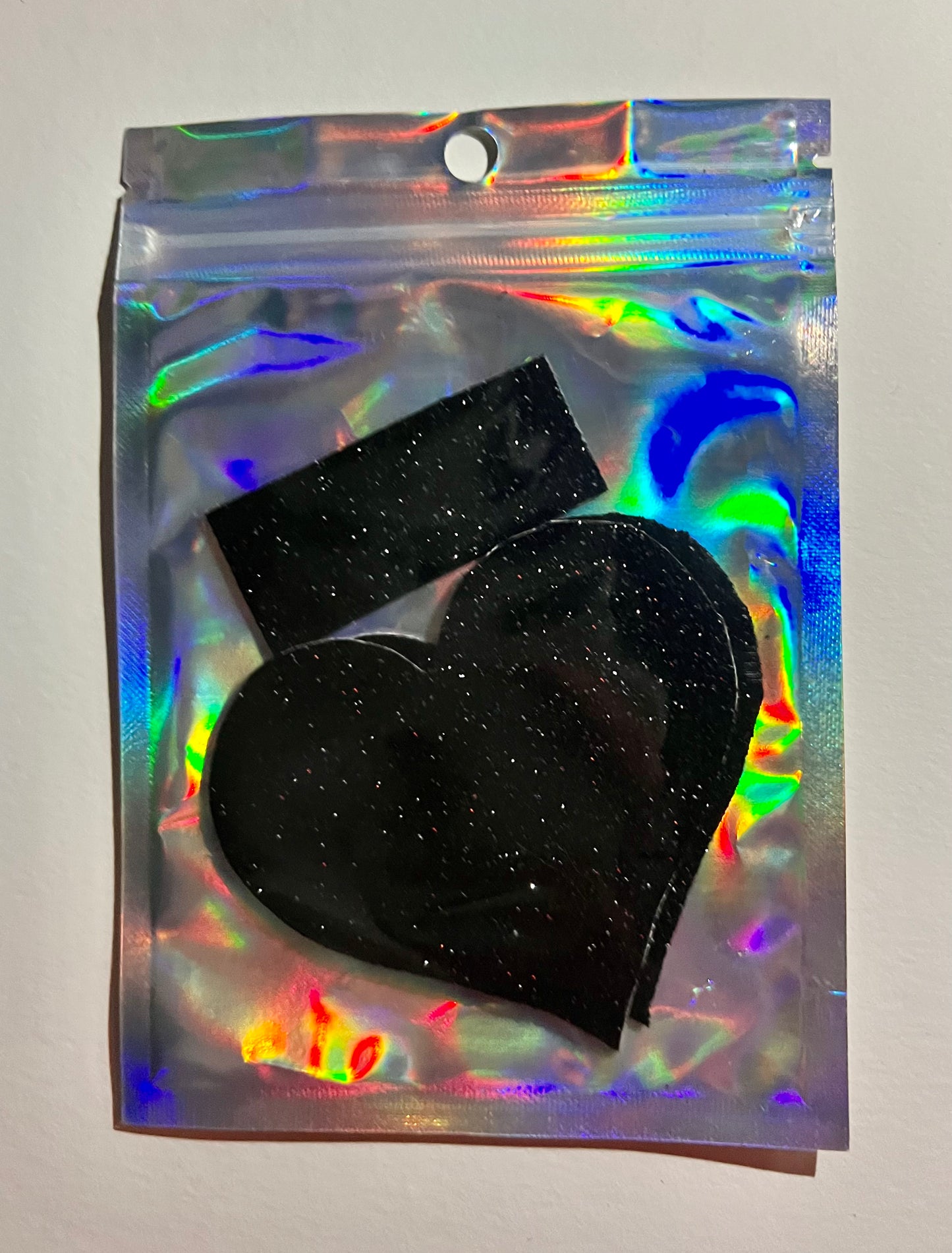 Pasties: Black Glitter Pasties