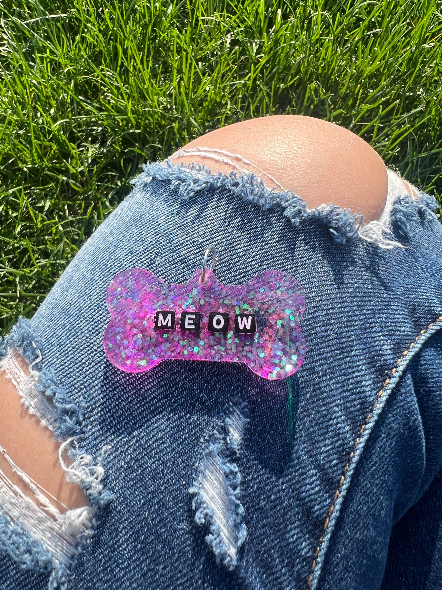 Rave Pets: Pink Meow Tag