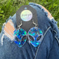 Earrings: Dark Blue Alien Earrings