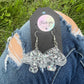 Earrings: Disco Glitter Mushrooms