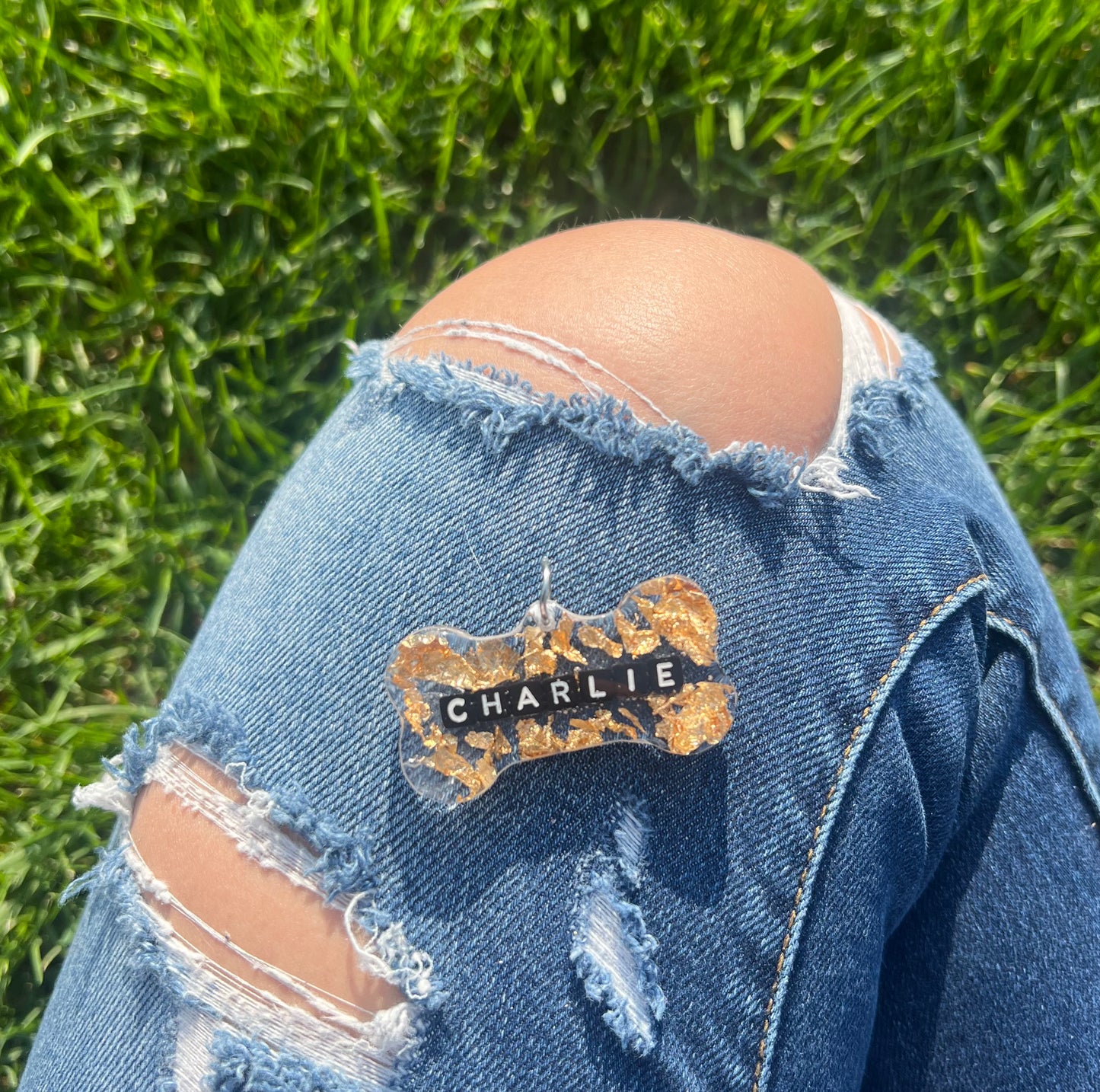 Rave Pets: Gold Flakes Charlie Tag