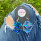 Earrings: Dark Blue Alien Earrings