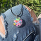 Necklace: Butterfly Circle Pendant