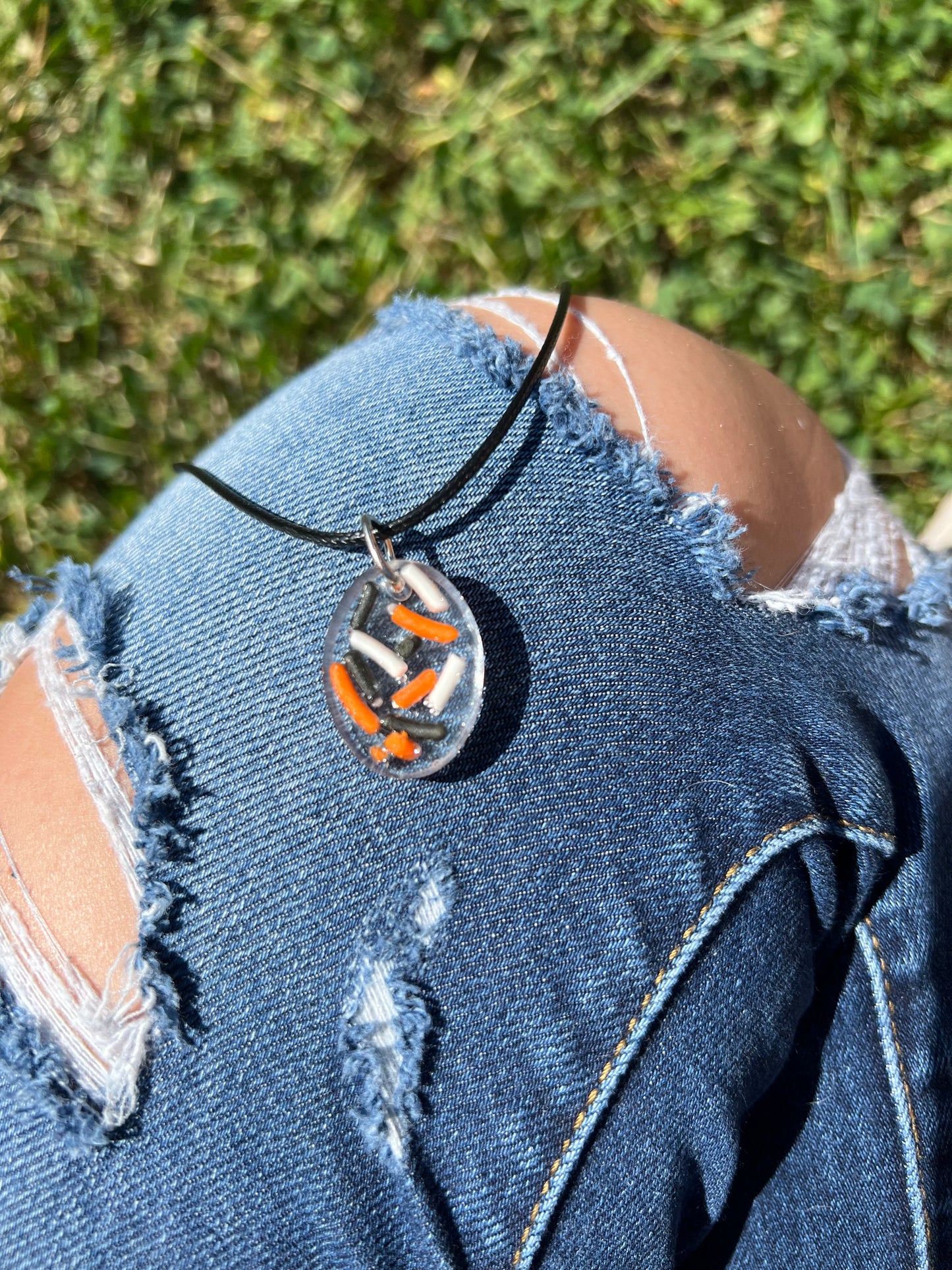 Necklace: Halloween Sprinkles Pendant